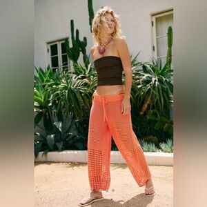 Free People Free-est Carla Fauxchet Pants in Fresh Coral